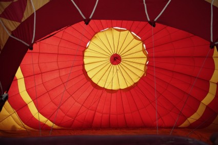 熱空氣氣球飛行天空