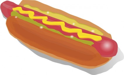con chó nóng bánh sandwich clip nghệ thuật