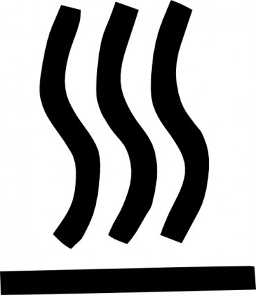 símbolo de superfície quente clip-art