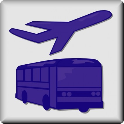 Hotel Symbol Flughafen Shuttle ClipArt