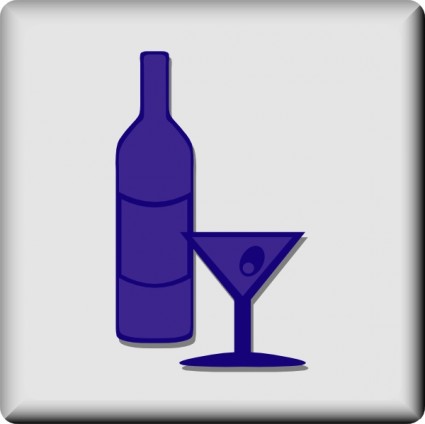 Hotel Icon Bar oder Lounge-ClipArt