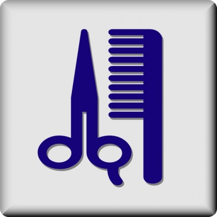 khách sạn biểu tượng hiệu cắt hoặc tóc dresser clip art