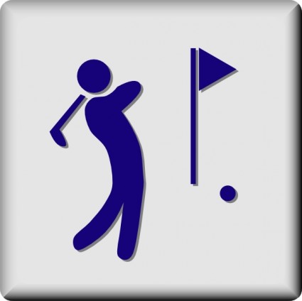 Hotel icon lapangan golf clip art