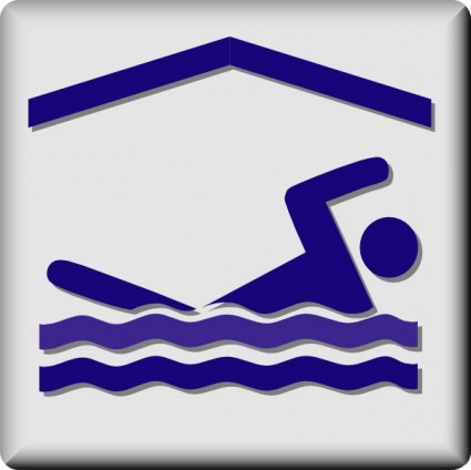 ClipArt piscina coperta icona di Hotel