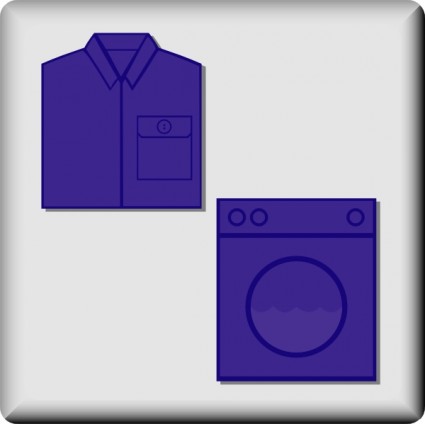 Hotel icona lavanderia servizio ClipArt
