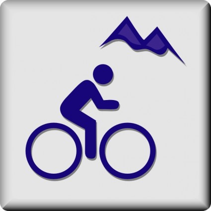 Mountainbike Hotel Symbol ClipArt