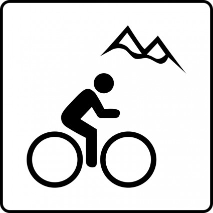 酒店附近山地自行車的圖示