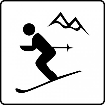 icono del hotel junto a la estación de esquí