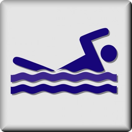 Hotel icono piscina clip art