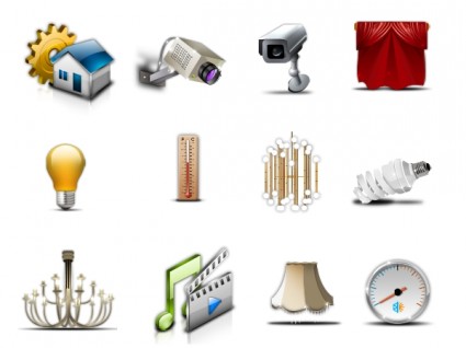 paquete de iconos de los iconos de gestión de casa