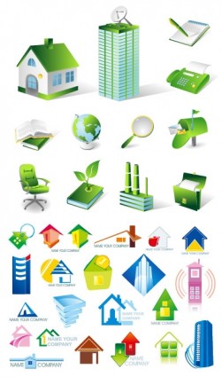 House Real Estate Theme Icon Vector