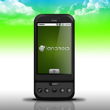 HTC g1 dream điện thoại thông minh psd