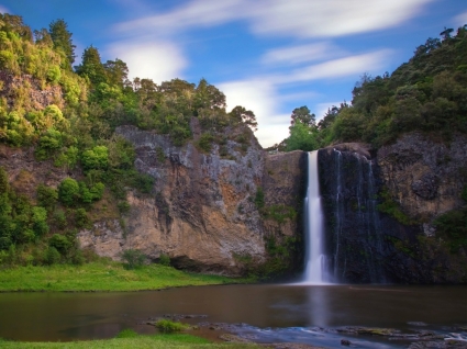 hunua falls mundial de Nueva Zelanda de fondos