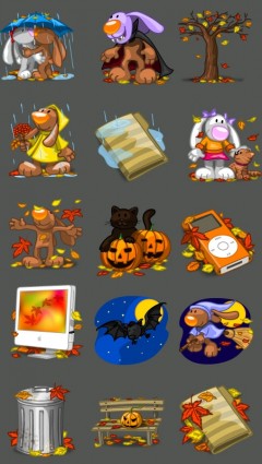 I Love Autumn Icons Icons Pack