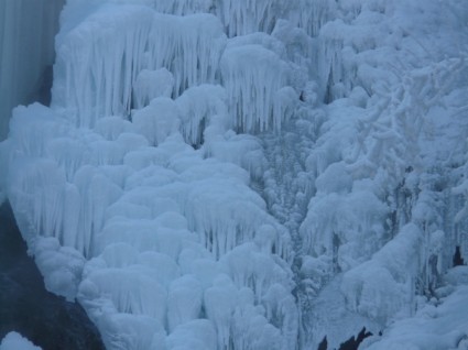 Ice каскады льда образований Урах водопад