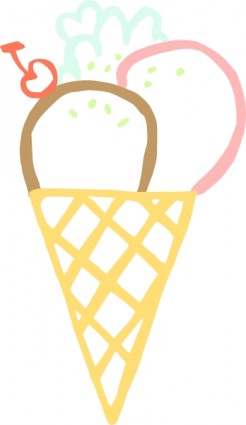 冰淇淋圆锥剪贴画