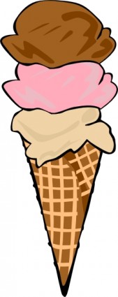 Ice Cream Cone Scoop Clip Art