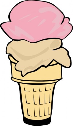 ClipArt scoop del cono gelato