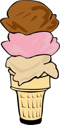 ClipArt scoop del cono gelato