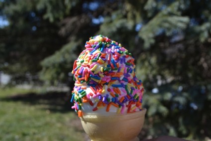 アイスクリーム夏を振りかける