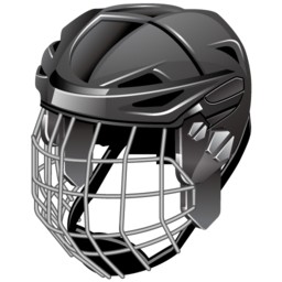 casco de hockey sobre hielo