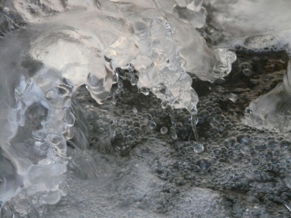 carámbano de hielo congelado