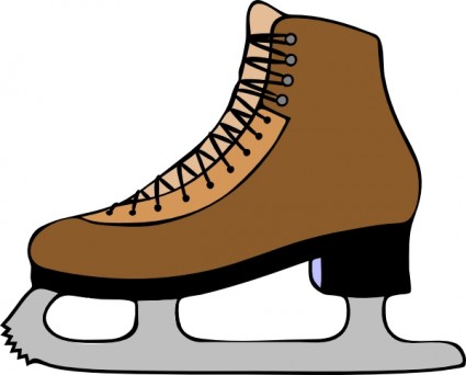 clip art de patines zapatos