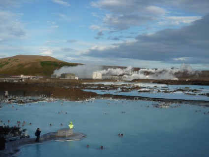 アイスランド自然青いラグーン