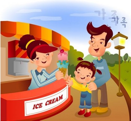 iclickart мультфильм иллюстрации векторных семья