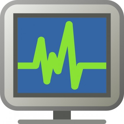 ikona monitorowania clipart