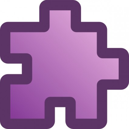 icono puzzle púrpura clip art