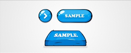 botones azules ilustrado