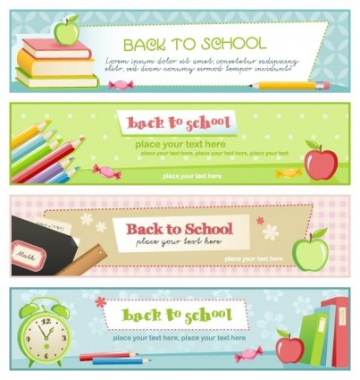 Illustration Style Of Education Theme Banner Design Template Vector