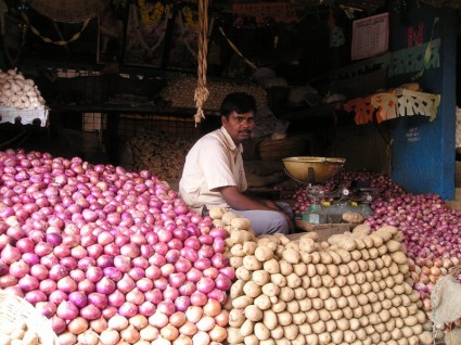 Indien-Markt-Gemüse