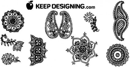 indische Henna design