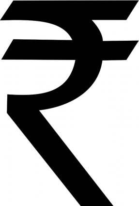 Indische Rupie-symbol