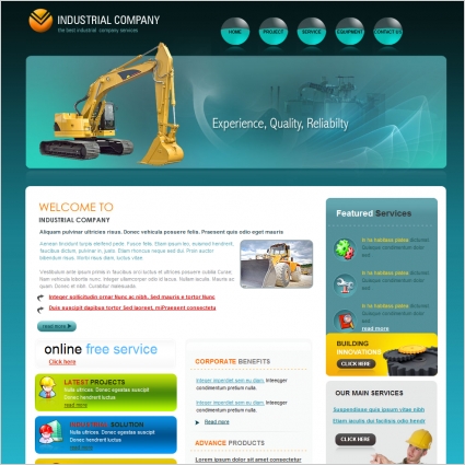 Industrial Company Template