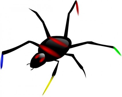 clip art de insectos de la araña