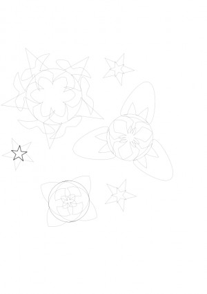 padrão de web da flor de Magnólia inspiração