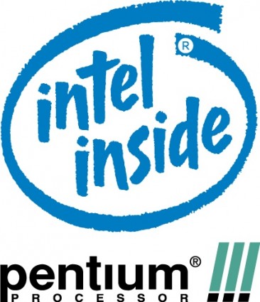 Intel pentium prosesor logo
