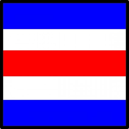 sinyal Maritim Internasional bendera charlie clip art