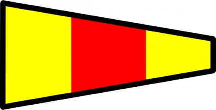 Flaga międzynarodowej sygnałowy clipart