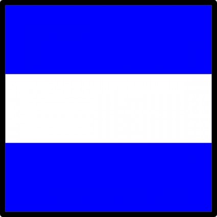 Internacional Marítima sinal bandeira clipart de juliet