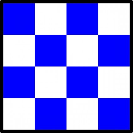 International Maritime Signal Flag November Clip Art