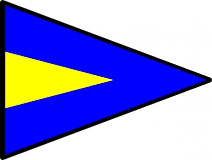 Bandera de señal marítima internacional repetir clip art