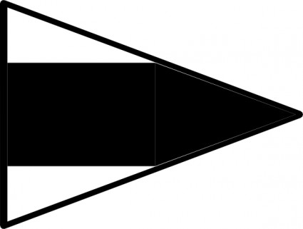Bandera de señal marítima internacional repetir clip art