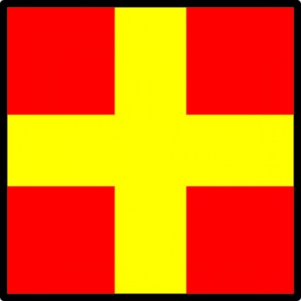 Internacional Marítima sinal bandeira clipart de Romeu