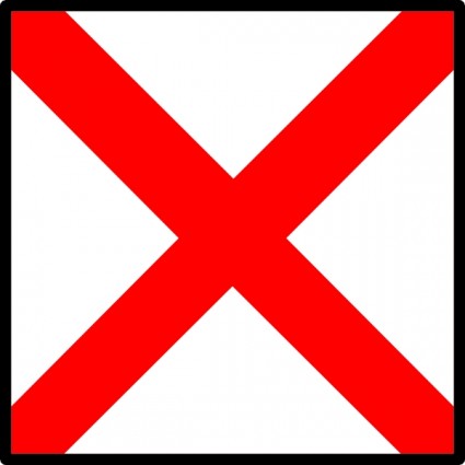 señal marítima internacional Bandera victor clip art