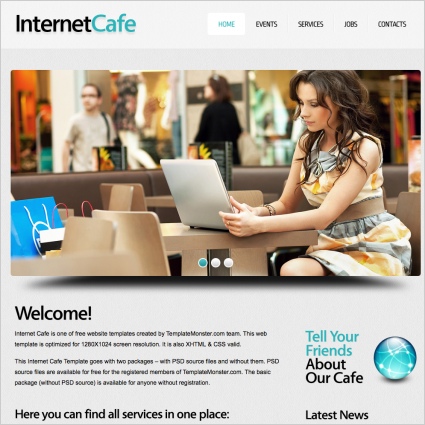 Internetcafe-Vorlage