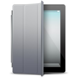 iPad noir couvercle gris